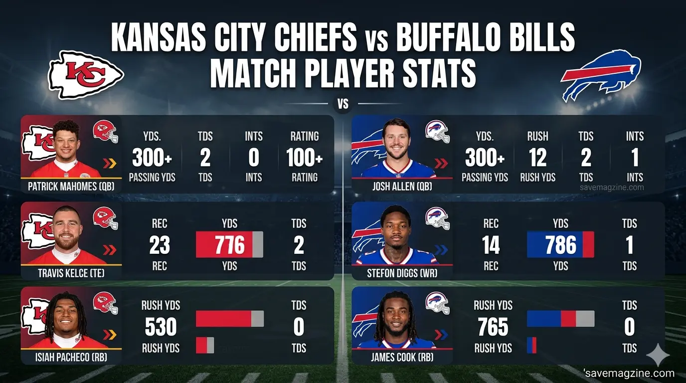 Kansas City Chiefs vs Buffalo Bills Match Player Stats
