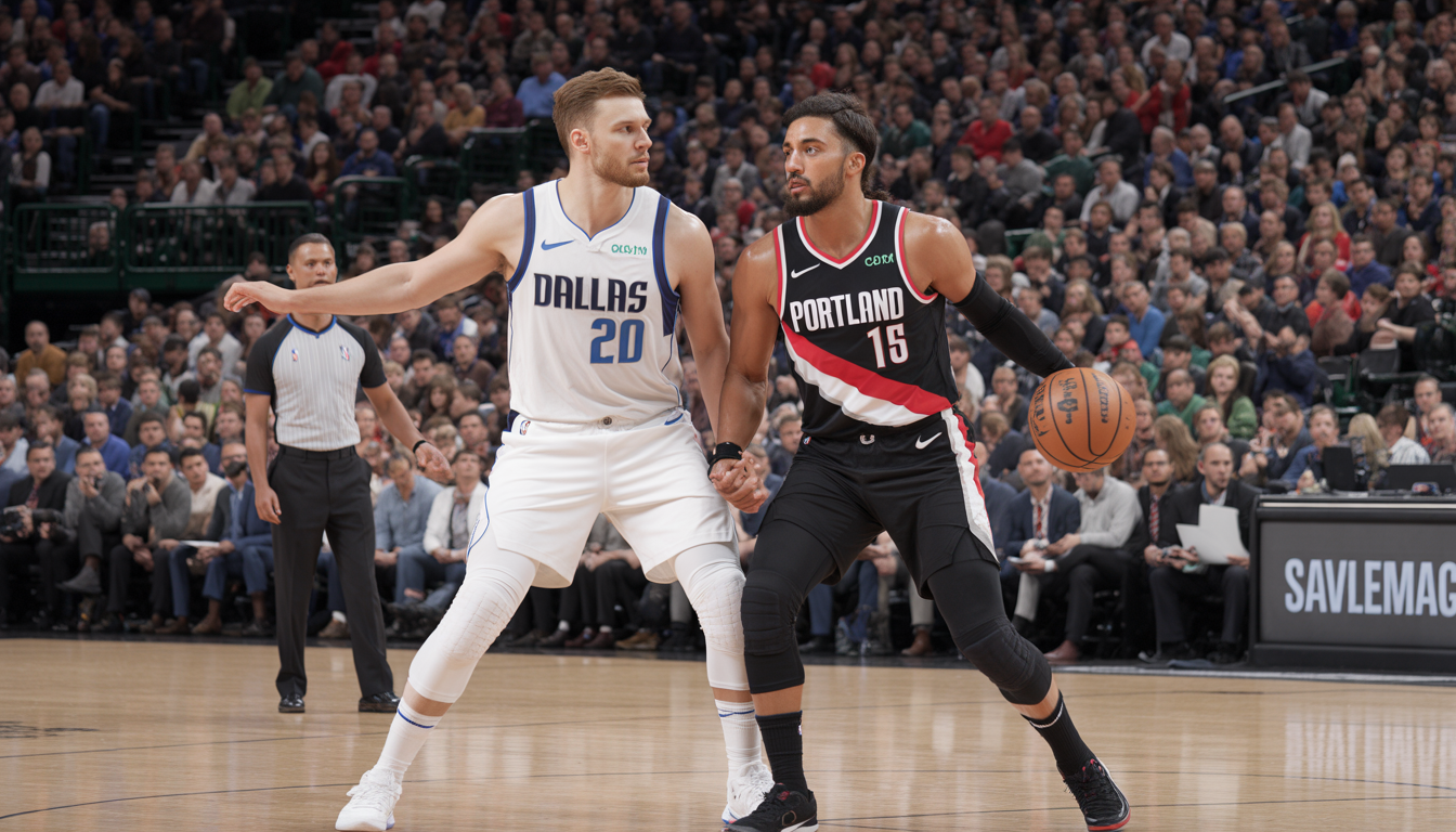 dallas mavericks vs portland trail blazers match