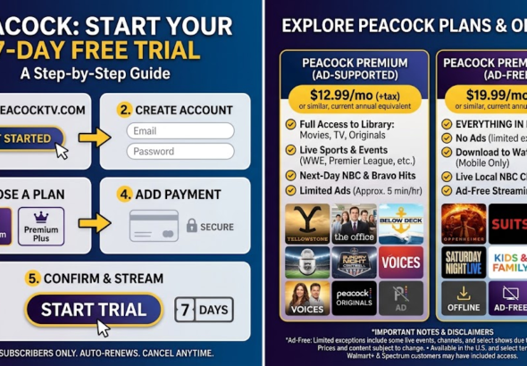 7 day free trial Peacock