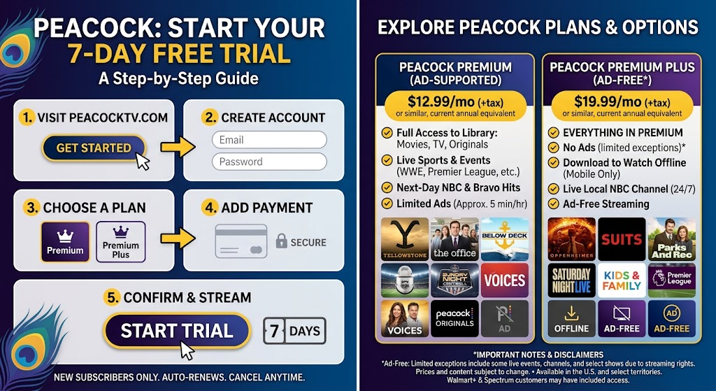 7 day free trial Peacock